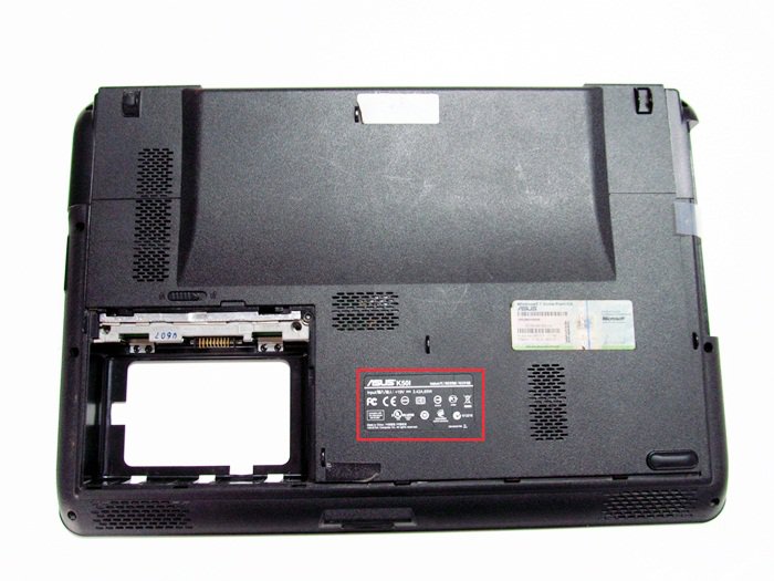 How to find an Asus Model Number